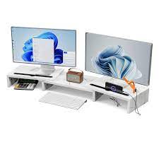 Photo 1 of Computer Monitor Stand Riser  (3 Shelf-Marble)