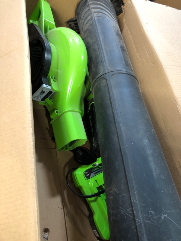 Photo 2 of * USED * 
Greenworks 40V Brushless Blower / Vacuum (505CFM / 230MPH), 5.0Ah Battery and Charger Included