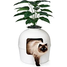 Photo 1 of * USED * 
Secret Litter Box by Bundle & Bliss - Hidden Litter Box Enclosure, Patented Design with Odor Control / MISSING FAUX PLANT 