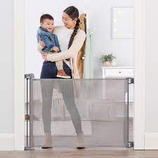 Photo 1 of EasyBaby Retractable Baby Gate, 33" Tall, Extends up to 55'' Wide, GRAY/Child Safety