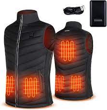 Photo 1 of NUNEWARES Heated Vest,USB Charging Lightweight Heated Jacket,Heating Clothing for Men Women,Outdoor LARGE 