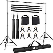 Photo 3 of * MISSING PARTS * 
HPUSN Photo Video Studio 10ft. Adjustable Backdrop Stand, Softbox Lighting Kit 30"X30" Professional Continuous Lighting System Photo Studio Equipment