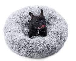 Photo 1 of  Calming Dog Beds for Small  Pet Bed, Anti-Slip Faux Fur Fluffy Anti Anxiety Dog Bed