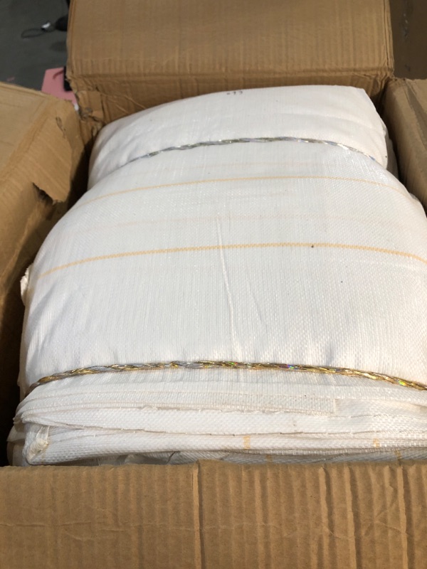 Photo 2 of [ 15 Pack ] FIBC Bulk Bag, 1 One Ton Bag, 35"L x 35"W x 43"H, 2200lbs SWL, Duffle Top Flat Bottom, Woven Polypropylene Bags, FIBC Big Bag, Bulk Bags (15)