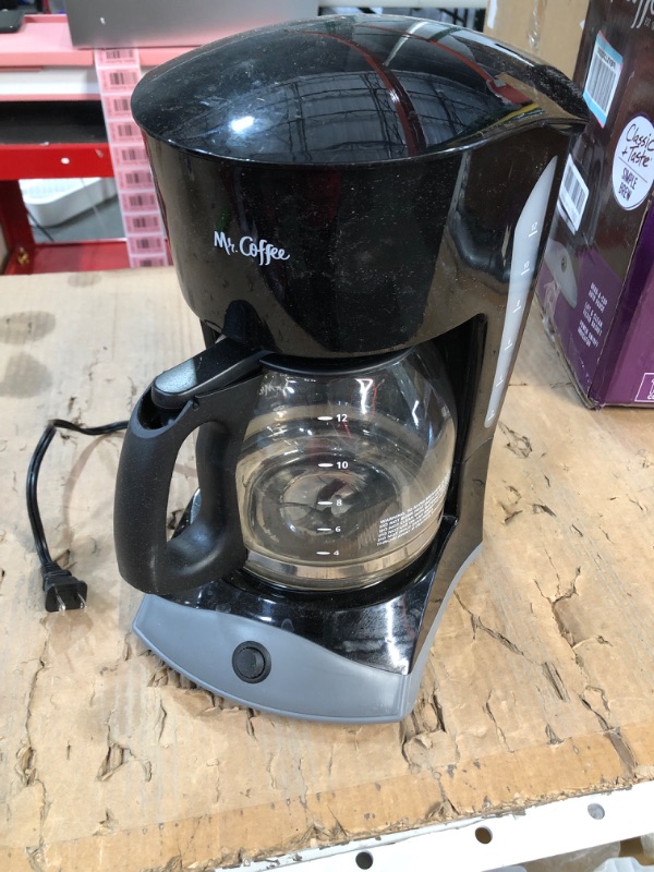 Photo 1 of * USED * 
Mr. Coffee Coffee Maker with Auto Pause and Glass Carafe, 12 Cups, Black & 2129512, 5-Cup Mini Brew Switch Coffee Maker, Black Black Coffee Maker + Coffee Maker, Black