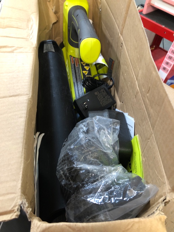 Photo 2 of * USED * 
Ryobi P2180 ONE+ Lithium+ 100 mph 280 CFM 18-Volt Lithium-Ion Cordless Jet Fan Blower Kit P108 P118