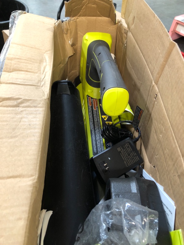 Photo 3 of * USED * 
Ryobi P2180 ONE+ Lithium+ 100 mph 280 CFM 18-Volt Lithium-Ion Cordless Jet Fan Blower Kit P108 P118