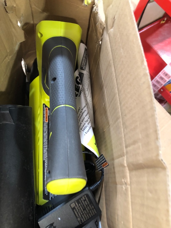 Photo 4 of * USED * 
Ryobi P2180 ONE+ Lithium+ 100 mph 280 CFM 18-Volt Lithium-Ion Cordless Jet Fan Blower Kit P108 P118