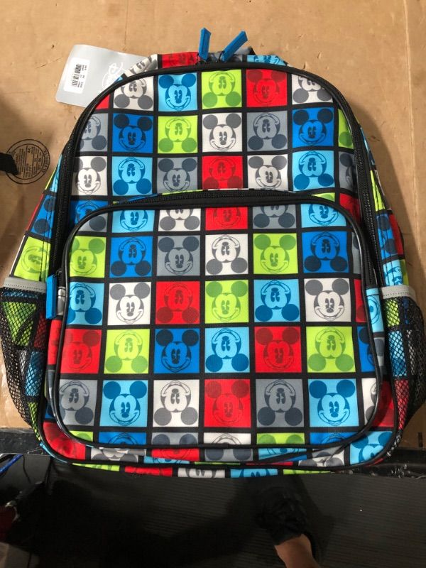 Photo 2 of **STOCK PHOTO FOR REFERENCE ONLY** 
Walt Disney World Multi Color Mickey Mouse Backpack NEW
