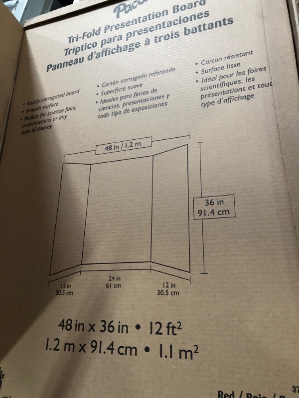 Photo 4 of Pacon Red Presentation Board 48x36