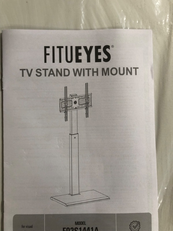 Photo 2 of FITUEYES Iron Base Universal Floor TV Stand with Swivel Mount Space Saving for 32-75 Inch LED LCD OLED