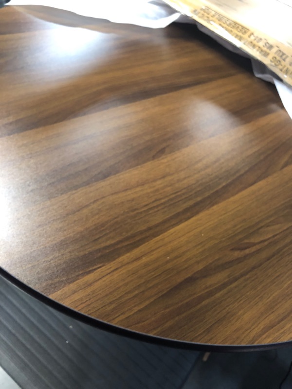 Photo 2 of ***DAMAGED - SEE NOTES***
Flash Furniture Glenbrook 36'' Round Table Top with Natural or Walnut Reversible Laminate Top