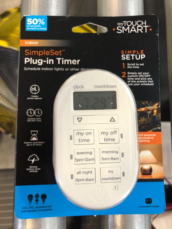 Photo 3 of GE My Touch Smart Digital Timer, Indoor/Plug-In