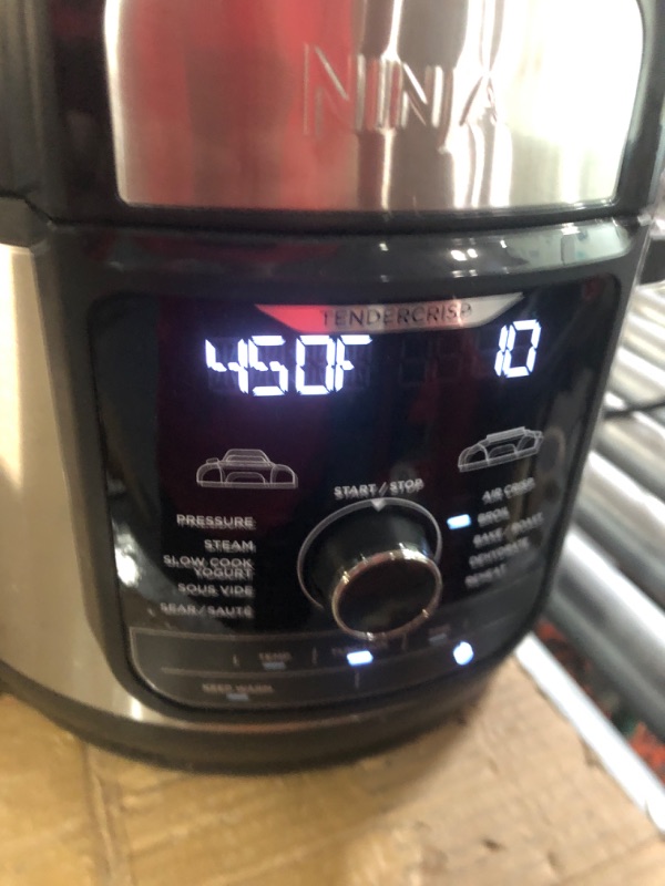 Photo 3 of Ninja FD401 Foodi 12-in-1 Deluxe XL 8 qt. Pressure Cooker & Air Fryer                                                                                                                                                                                          