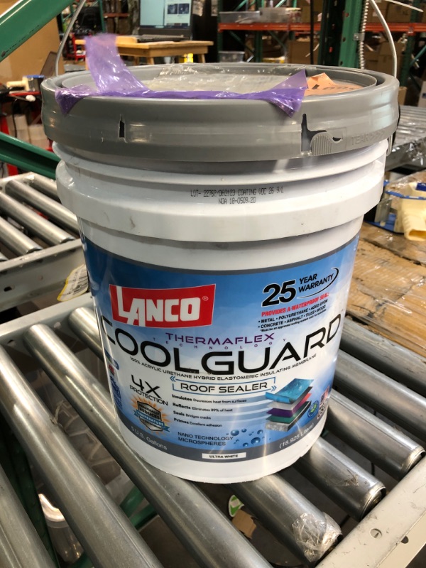 Photo 2 of 5 gal. Coolguard 100% Acrylic Urethane Elastomeric Reflective Roof Coating