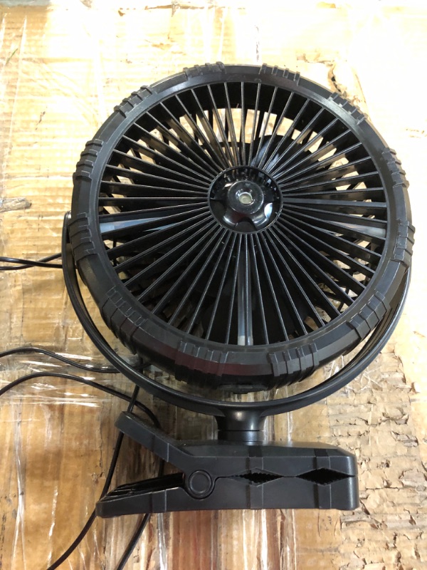 Photo 3 of 10000mAh Clip on Fan with Misting, Battery Operated Fan with Strong Clamp & Hook