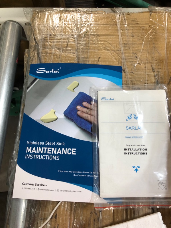 Photo 4 of 28 Drop Kitchen Sink Workstation - Sarlai 28 "x 22" Kitchen Sink Stainless Steel 16 Gauge Ledge Workstation Sink Drop-in Topmount Single Bowl Sink 28"x22"x10" Stainless Steel