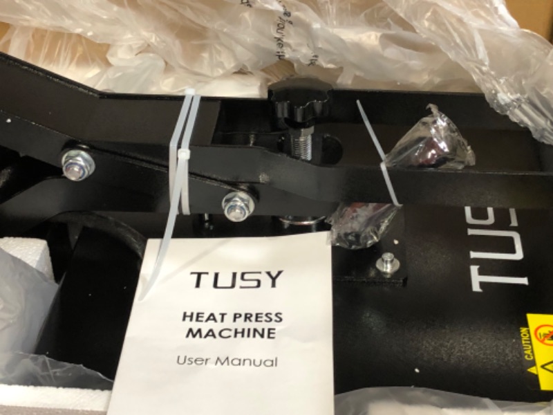 Photo 2 of TUSY Heat Press Machine, 15x15 inch Heat Press for t Shirts, Fast Heating for Heat Sublimation and Heat Vinyl Transfer Black