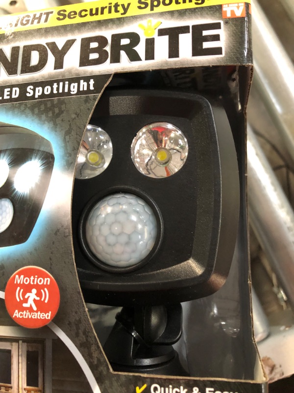 Photo 3 of  Handy Brite Ultra-Bright Cordless LED Security Spotlight (2 COUNT), 500 Lumens, Motion-Activated, Battery Powered, Weatherproof Light with Auto On/Off - Quick & Easy Set Up, No Wiring