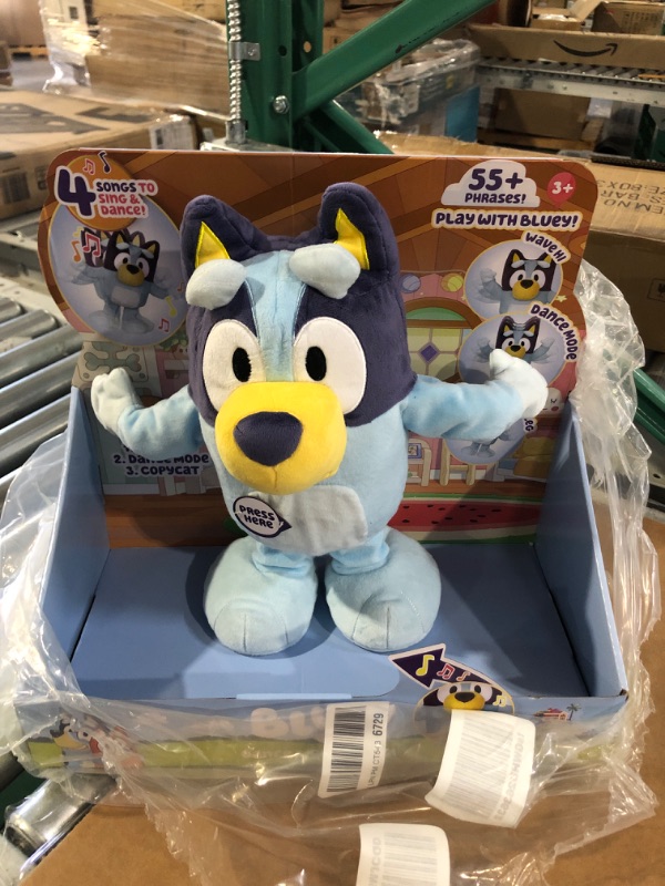 Photo 2 of Bluey Dance and Play 14" Animated Plush | Over 55 Phrases and Songs, Multicolor