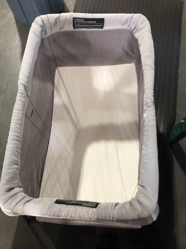 Photo 3 of BABYBJORN Travel Crib Light - Silver + Fitted Sheet Bundle Pack Travel Crib Light with Fitted Sheet Silver