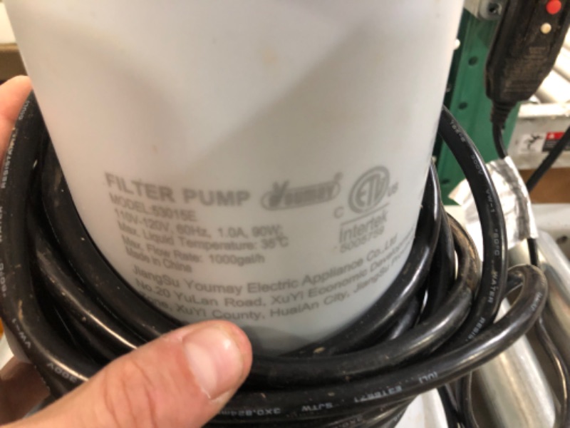 Photo 4 of [Used] INTEX 28637EG C1000 Krystal Clear Cartridge Filter Pump for Above Ground Pools