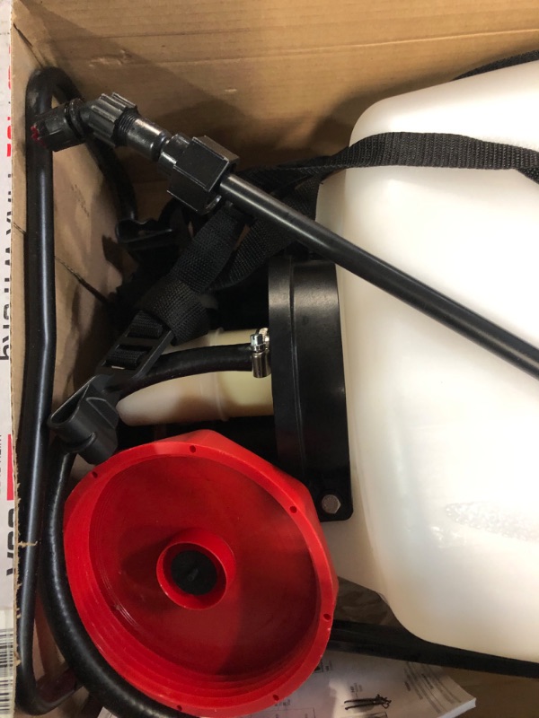 Photo 2 of *Used* *Missing parts for sprayer*CHAPIN 61800 4Gal Backpack Sprayer with Adjustable and Fan Nozzle , 4-Gallon, Translucent White 