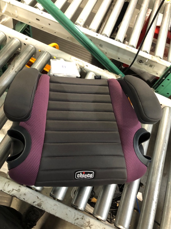 Photo 2 of Chicco GoFit Backless Booster Car Seat, Travel Booster Seat for Car, Portable Car - Purple