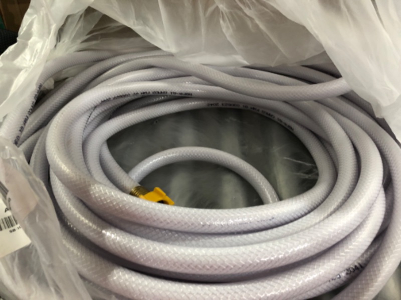 Photo 2 of Camco TastePURE 75ft Drinking Water Hose - Lead and BPA Free - Reinforced for Maximum Kink Resistance - Features a 5/8" Inner Diameter (21008), White Ships in Own Container