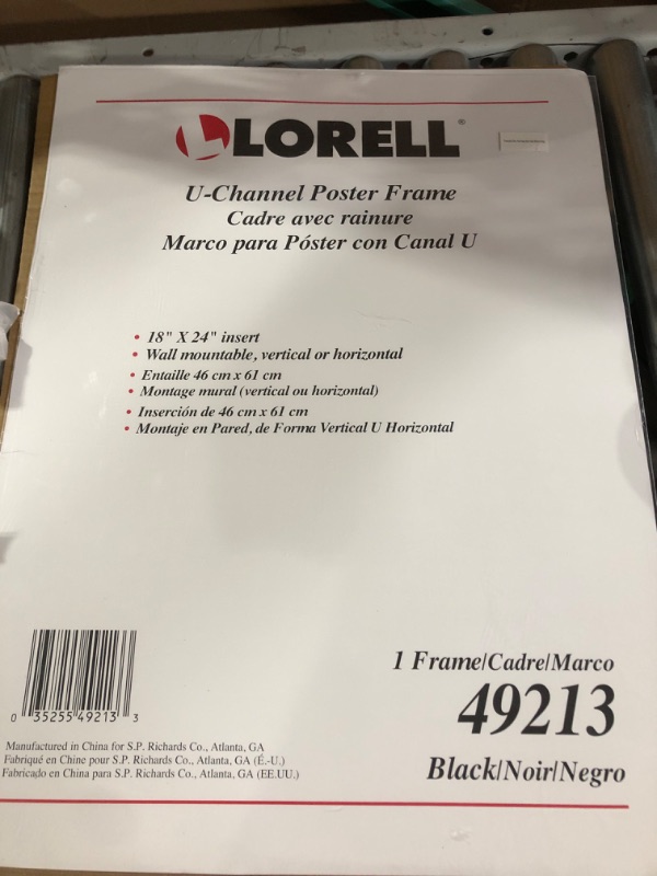 Photo 2 of Lorell Stylish Poster Frame, 18 x 24 (49213)