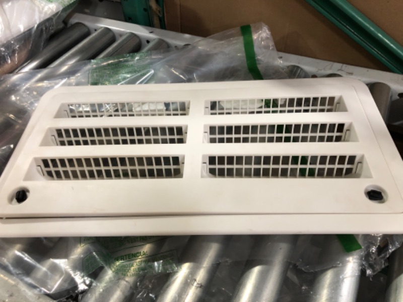 Photo 1 of Leisure Coachworks RV 20" Refrigerator Upper/Lower Side Wall Vent with Mesh Insect Screens for Campers Trailers, 3109492.003 Compatible (White)