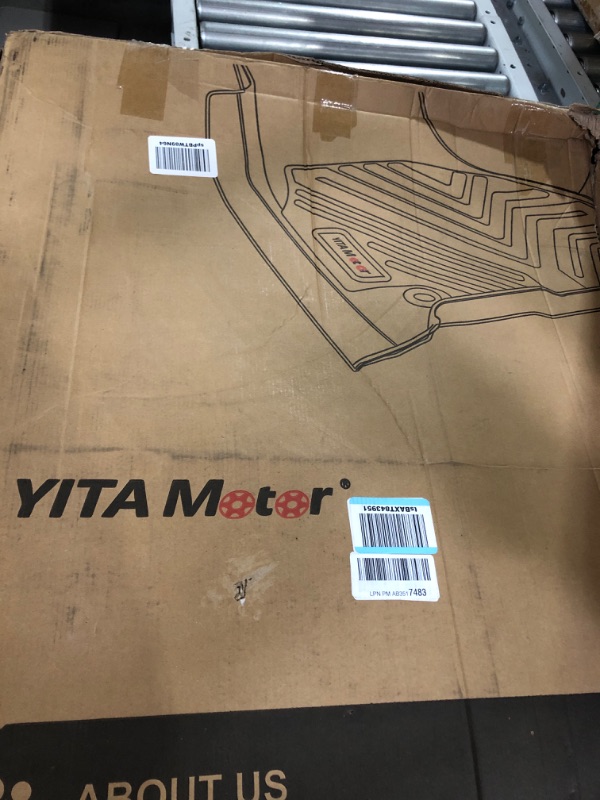 Photo 1 of YITAMOTOR Floor Mats Compatible with 2016-2021 Honda Civic Coupe/Sedan/Type R, 2017-2021 Honda Civic Hatchback, 1st & 2nd Row All Weather Protection, Black 2016-2021 Front & Rear