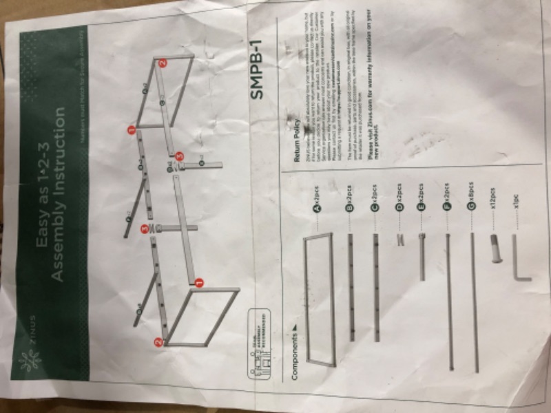 Photo 4 of **item missing pieces**
12 Inch Metal Platform Bed Frame / Mattress Foundation with Steel Slat Support / No Box Spring Needed /