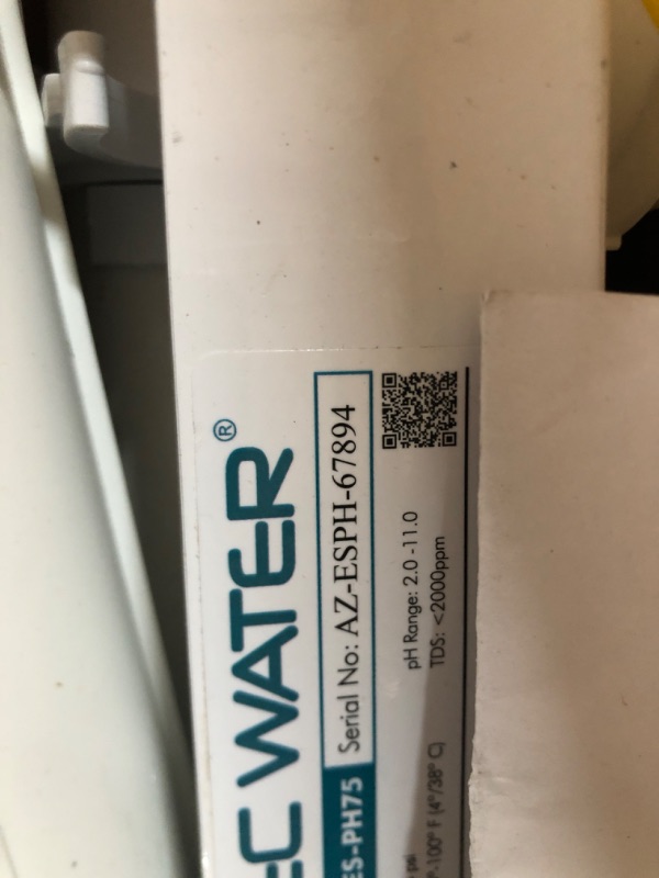 Photo 3 of ***USED****
APEC Top Tier Alkaline Mineral pH+ 75 gpd 6-Stage Ultra Safe Reverse Osmosis Drinking Water Filter System (essence ROES-PH75)