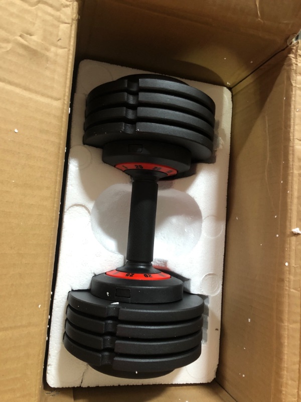 Photo 2 of **used** Adjustable Dumbbell 25/55LB 5 In 1 Single Dumbbell