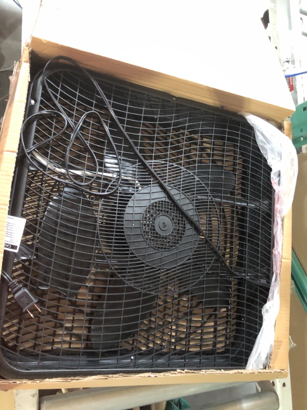 Photo 2 of (SEE NOTES) Simple Deluxe 20” Box Fan, 3-Speed Cooling Table Fan ,Black