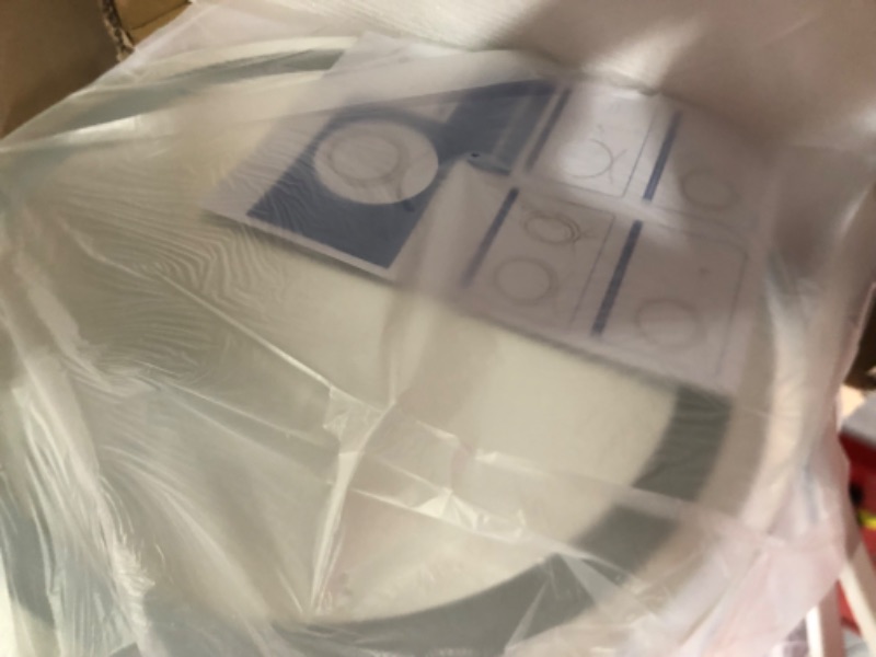 Photo 1 of Vierose 18 Inch Large Vanity Mirror with Lights, Round Light Up Makeup Mirror