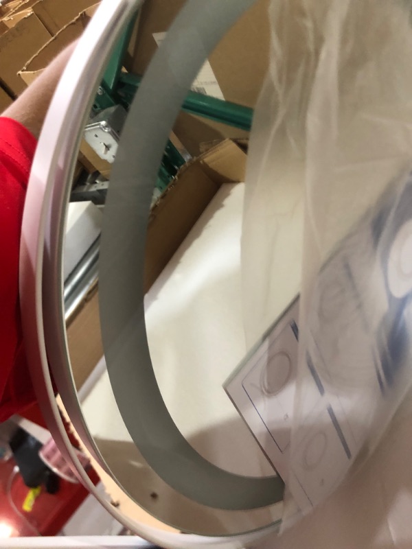 Photo 1 of Vierose 18 Inch Large Vanity Mirror with Lights, Round Light Up Makeup Mirror