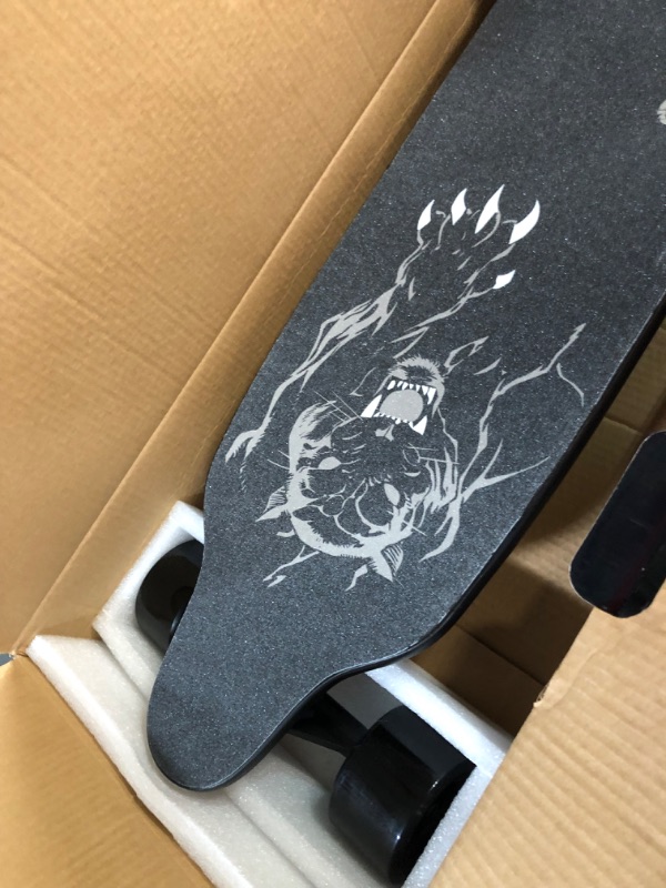 Photo 4 of **FOR PARTS OR REPAIR**
COOL&FUN Electric Skateboard with Remote 400W Brushless Motor, 3 Speed Adjustment, Load up to 265 Lbs, Electric Longboard