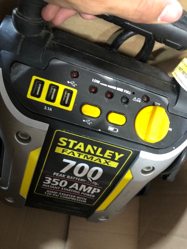 Photo 3 of STANLEY FATMAX J7CS Portable Power Station Jump Starter