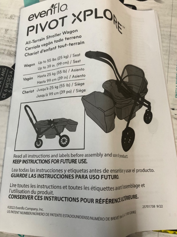 Photo 2 of Evenflo Pivot Xplore All-Terrain Stroller Wagon , Adventurer 