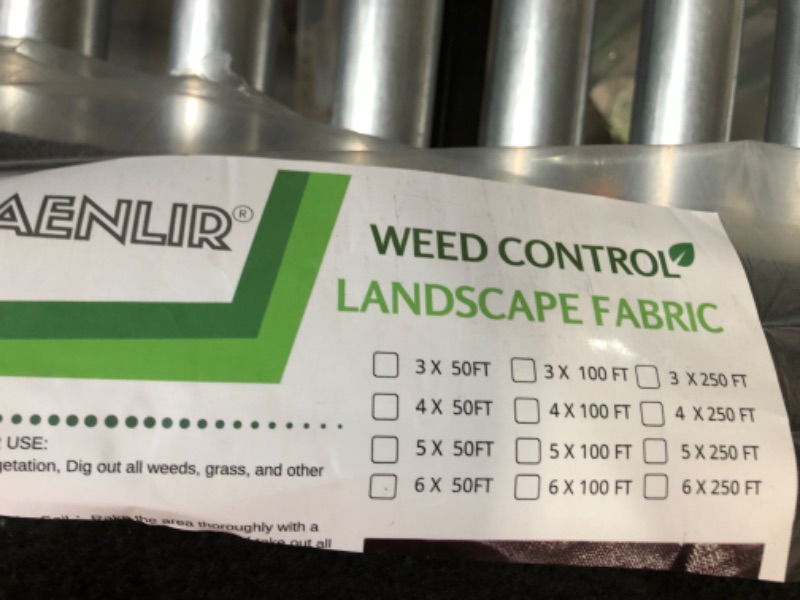 Photo 4 of * SEE NOTES**WAENLIR 5.8oz 20 Year Heavy Duty Weed Barrier Landscape Fabric