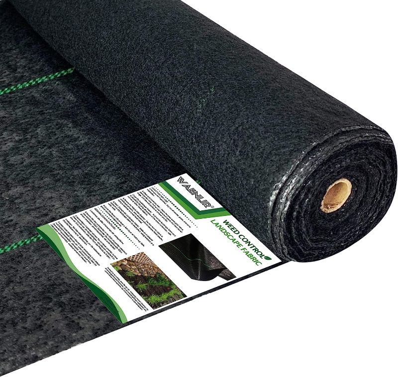 Photo 1 of * SEE NOTES**WAENLIR 5.8oz 20 Year Heavy Duty Weed Barrier Landscape Fabric