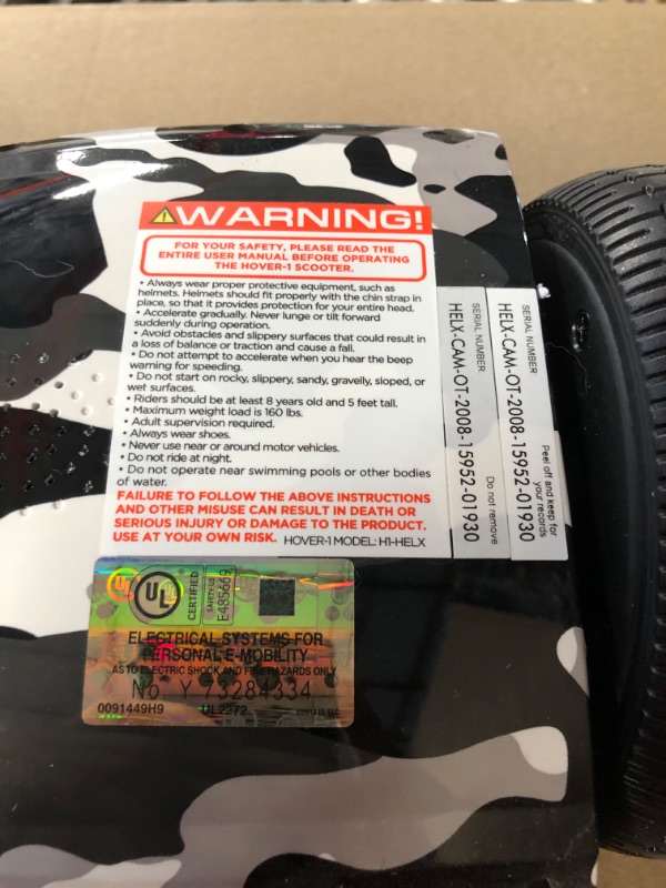 Photo 1 of **PARTS ONLY, NON-FUNCTIONAL, DOES NOT CHARGE** Hover-1 i-200 Electric Hoverboard 