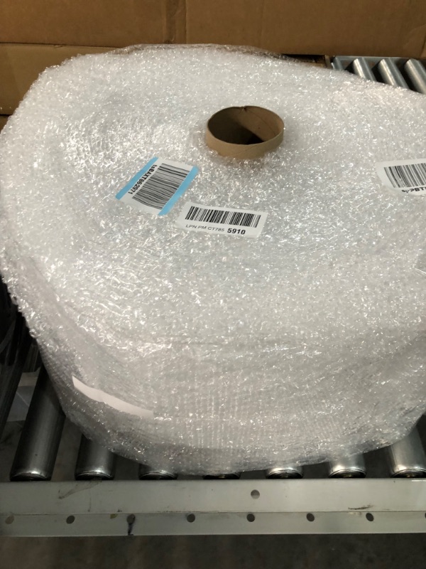 Photo 2 of Amazon Basics Perforated Bubble Cushioning Wrap - Small 3/16", 12-Inch x 175-Foot Long Roll & Amazon Basics Moving Boxes - Large, 20"x20"x15"/12 pack