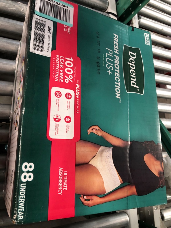 Photo 1 of Depend Protection Plus Ultimate Underwear for Women Medium 88 Count Medium (Pack of 88)