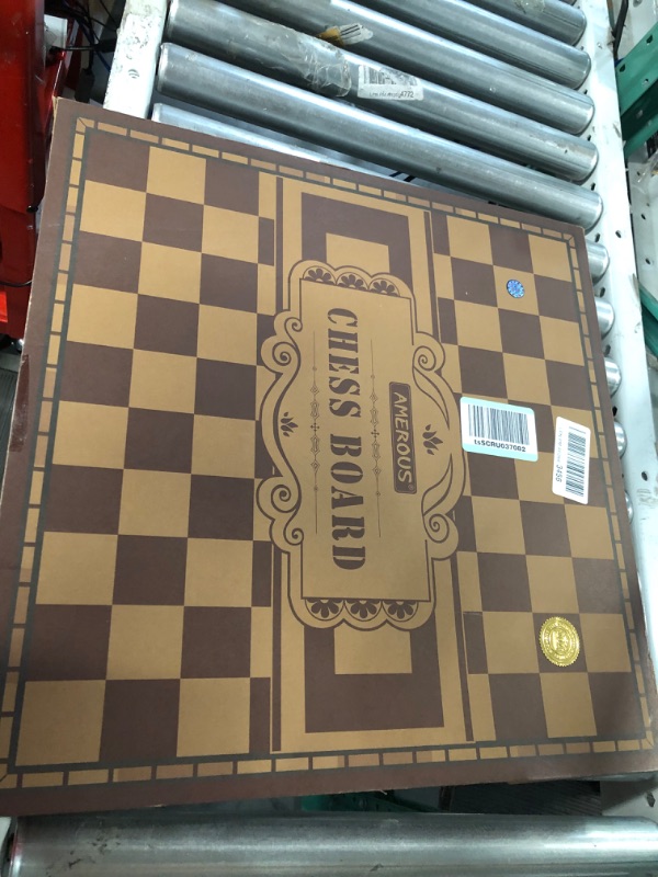 Photo 2 of AMEROUS 19 Inches Professional Wooden Tournament Chess Board with 2.0" Squares / Gift Package / Chess Board Only (No Chess Pieces)