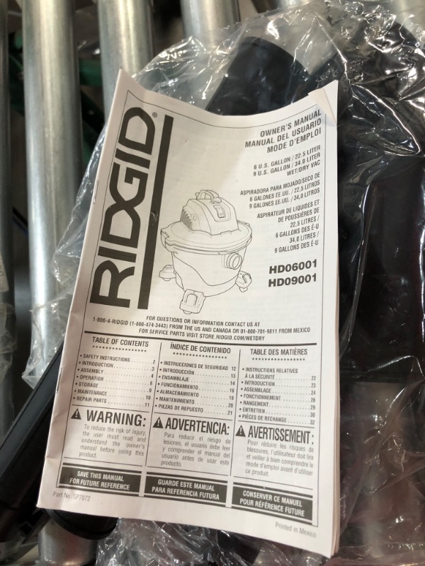 Photo 5 of **Reference photo only**RIDGID 9 Gal. 4.25-Peak HP Wet Dry Vac 