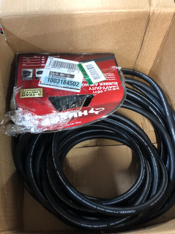 Photo 2 of 3/8 in. x 50 ft. Heavy-Duty Rubber Hose