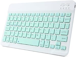 Photo 2 of Jaxenor Ultra-Thin 10-Inch Bluetooth Keyboard - Green